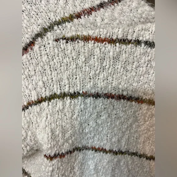 ALTAR'D STATE Mohair Eyelash Open Cardigan Sweater with Pockets Striped-Boho Med - Picture 4 of 4